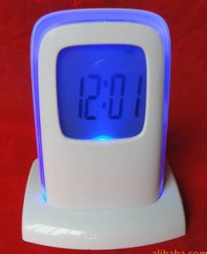LCD clock with back light