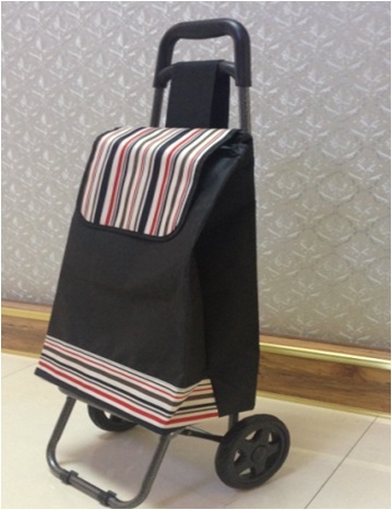 colorful personal foldable wheel shopping bag G1006