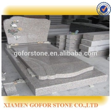 Poland tombstone, tombstone vase, granite cheap tombstone