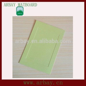 Precut double acid free paper craft picture frame, green paper craft picture frame, white paper craft picture frame