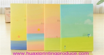 Solid color notebook