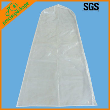 long dress transparent PEVA dress covers with clear window