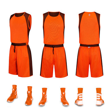 Omkeerbaar basketbalshirt Atletische korte teamuniformen