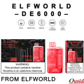 Elfworld De6000 Blue Razz Ice Vape desechable