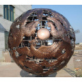 Im freien Ball Metallskulptur