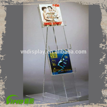 Brochure Display Stand, Acrylic Book Shelf, Acrylic Display Shelf