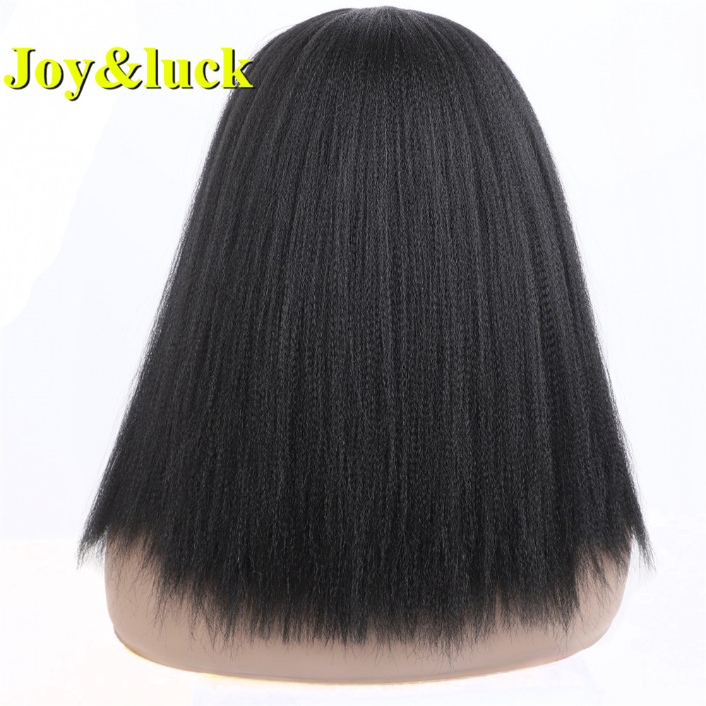 Ladies Head Band Scarf Hair Natural Black Hairband Wigs For Women Long Black Yaki Straight Headband Wig Synthetic Hair Wigs