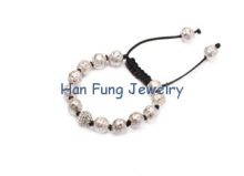 Gemstone Bead Bracelet with shiny and sparking shamballa Gemstone bead bracelet MIM0304