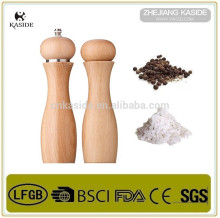 Wooden manual salt and pepper grinder set/pepper mill set