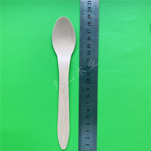 Disposable wooden cultery birch wooden spoons 200mm