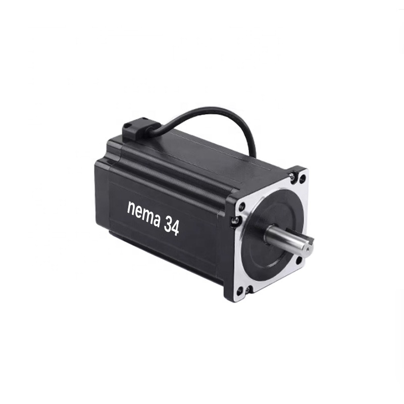 2 Phase 12nm Step Motor NEMA 34 Close Loop Motor In Suit With Driver Hbs86h Stepper Motor Cnc Kit