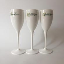 Perrier Jou?t Champagne Glasses and Flutes Adorned with Painted Flowers