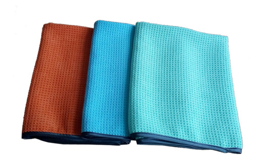 High Absorption Microfiber Cloth Waffle Weave Towel