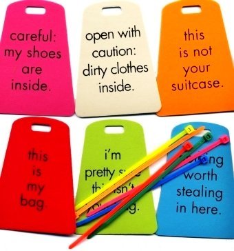 Cable luggage tag Travel Paper luggage tag colorful new design cute luggage tag