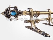 double pole curtain rods retractable /telescopic curtain poles