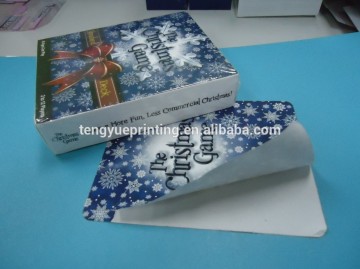 packaging paper box for card game