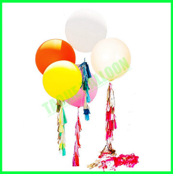 Big Latex balloon with tassels for decoration,36" tassels Balloons