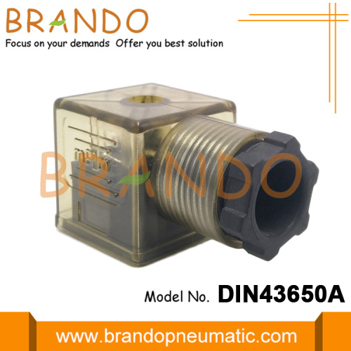 Bruine din 43650 vorm een ​​solenoïde klepconnector