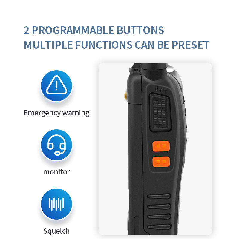 Radio de dos vías barato ECOME ET-77 16 canales Walkie Talkie con auricular