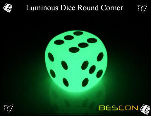 Luminous Dice Round Corner