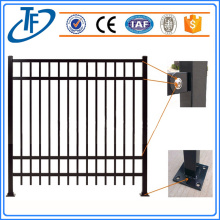 Powder coated horizontal iron fence design