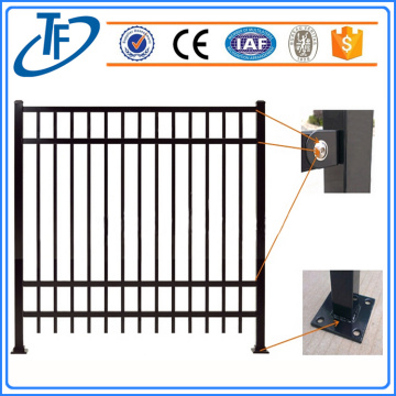 Black Industrial Garrison Steel Picket Fencing