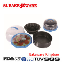 2PCS Bakeware Set with Round Carrier Carbon Steel Nonstick Bakeware (SL BAKEWARE)