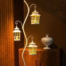 European Iron Art outdoor glass candlestick