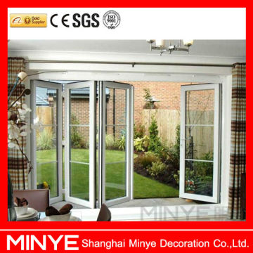 aluminum folding door design/fashionable design wooden frame folding door