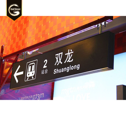 Custom aluminium subway station signs led light box