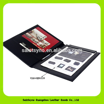 Customized A4 Leather Document File Cover Folder,Office file cover 15032