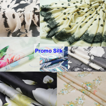 Meter Promotion Silk Fabrics Chiffon Crepe Organza Silk Linen Cotton Charmeuse Mesh Natural