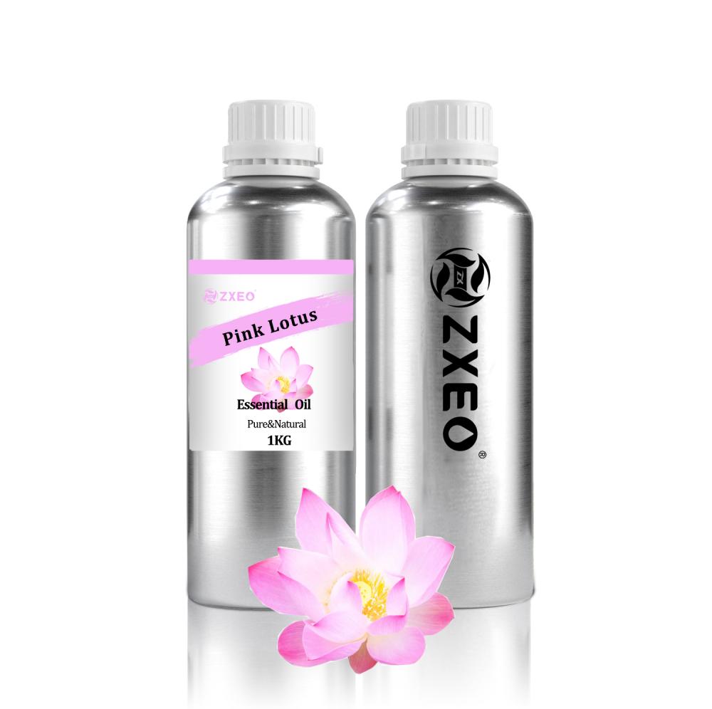 Huile essentielle de lotus rose de haute qualité bonne odeur personnelle pour les soins de la peau à un prix abordable