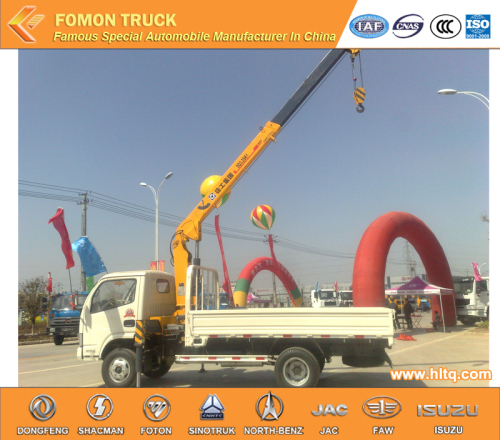 DONGFENG dumpbilmonterad kran 2tons