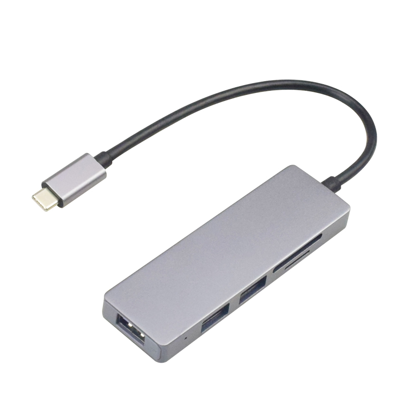 النوع C إلى محول HDMI SD TF USB3.0