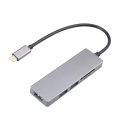 C TİPİ HDMI SD TF USB3.0 Adaptör