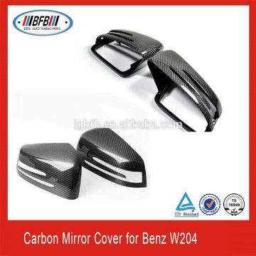 Fit for S-Class 204 PUT-ON CARBON FIBER Side Mirror Covers replacement mirror cover, stick-on mirror cover