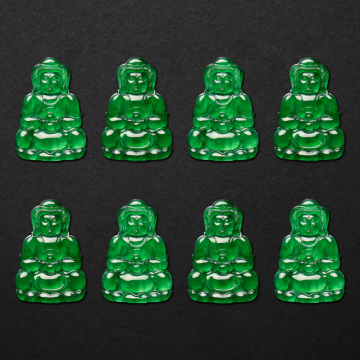 A natural green jadeite