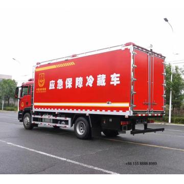 Sinotruk 4x2 soporte de emergencia camión refrigerado
