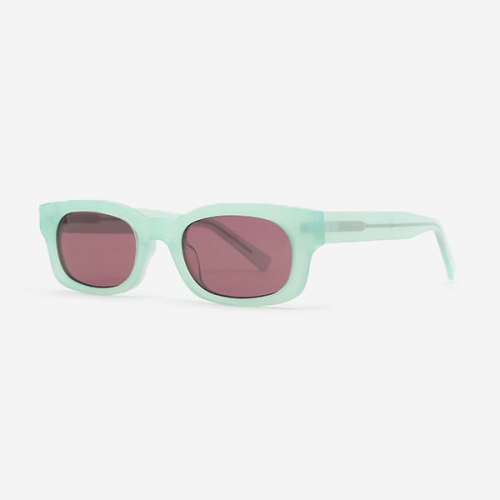 Retro Small Square Acetate Unisex Sunglasses