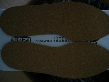 Cork insole