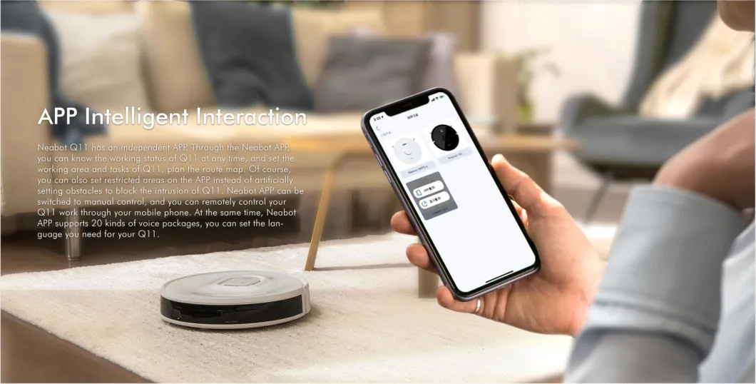 APP Control Smart Mopping Robot Vacuum Cleaner with Self Empty Dust Bin