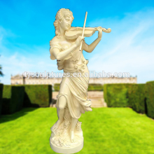 Garden and home decor cheap lady statue resin fiberglass sculpture