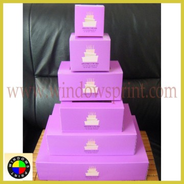 Wholesale purple cupcake box