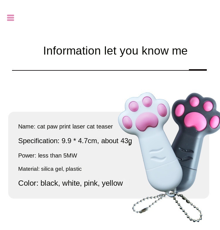 Funny Pet Red Laser Pointer Exercise Interactive Pet Toy New Update USB Charge 3 In 1 Cat Laser Pointer Toy