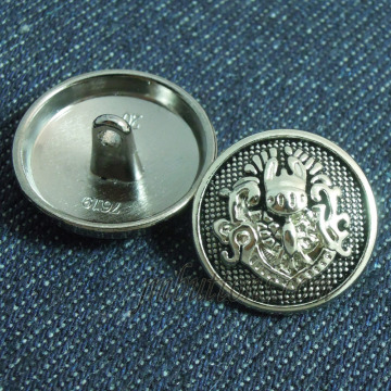 Custom brand logo metal sew shank buttons, coat and blazer buttons