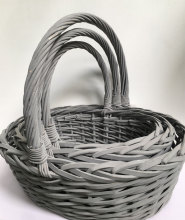 wall hanging christmas wicker basket