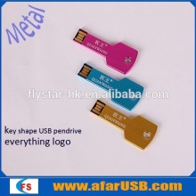 Full color car key shape USB pendrive 8gb, everything logo key shape USB flash drive, key USB stick memory