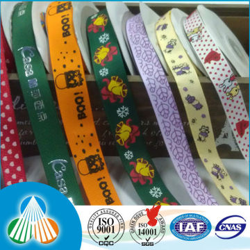holiday picture printed grosgrain ribbon