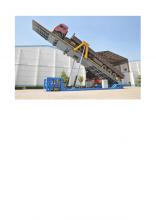 Movable Material Truck Discharge Platform